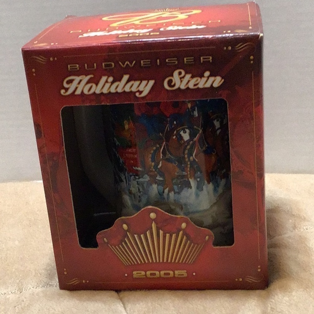 Budweiser Holiday Stein NIB 2005